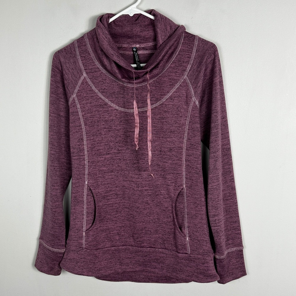 Kuhl Lea Pullover Sweatshirt Cowl Neck Dusty Pink Purple Womens Size Small Hike